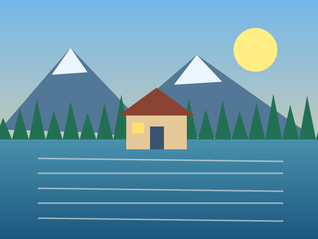 Original landscape reference for Mspaintify